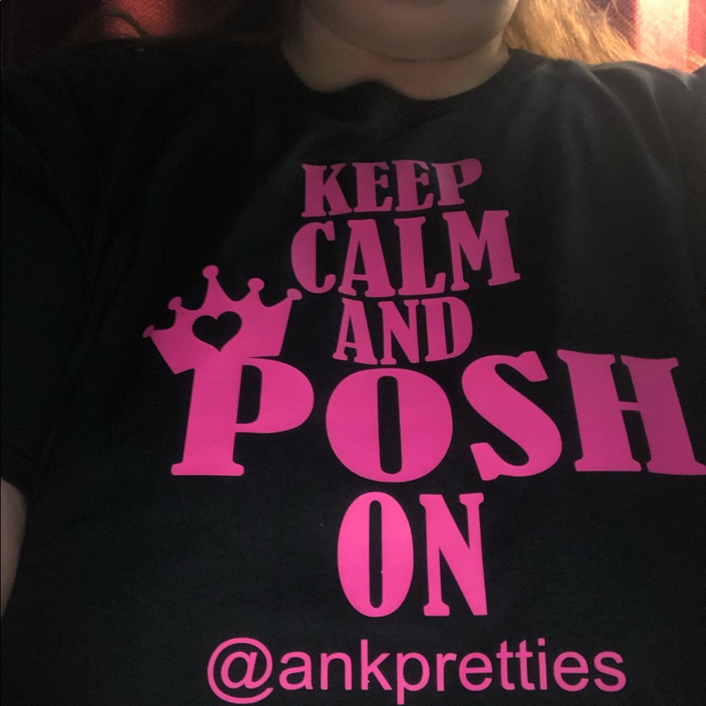 Keep Calm and Posh on custom shirt